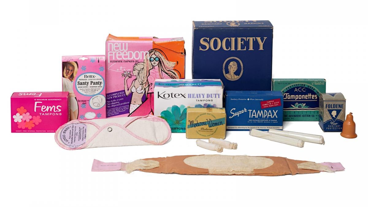 Packaged sanitary napkins from major brands
