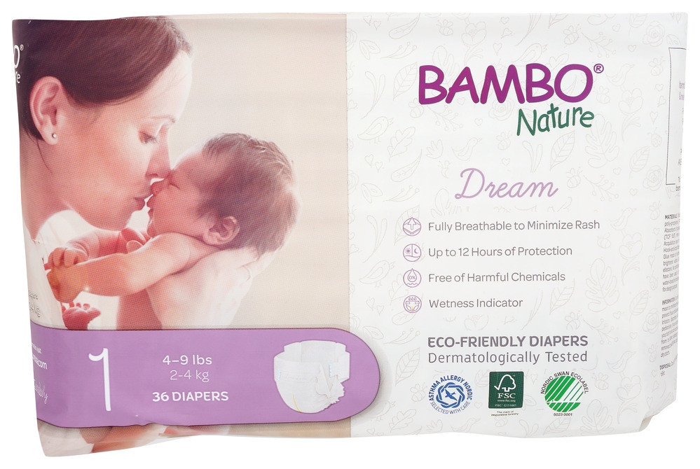 Biodegradable baby diapers made from natural materials