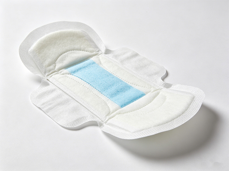 Incontinence pads showing different absorbency levels - light liners, moderate pads, and heavy pads