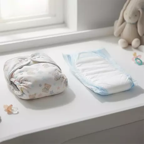 Cloth diaper Vs. disposable diaper.webp