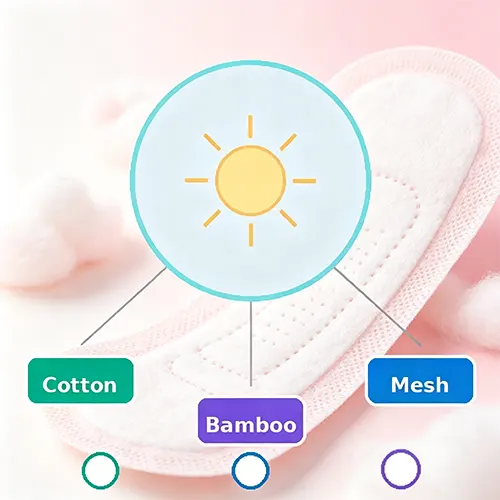 sanitary pad materials for Hot Weather.webp
