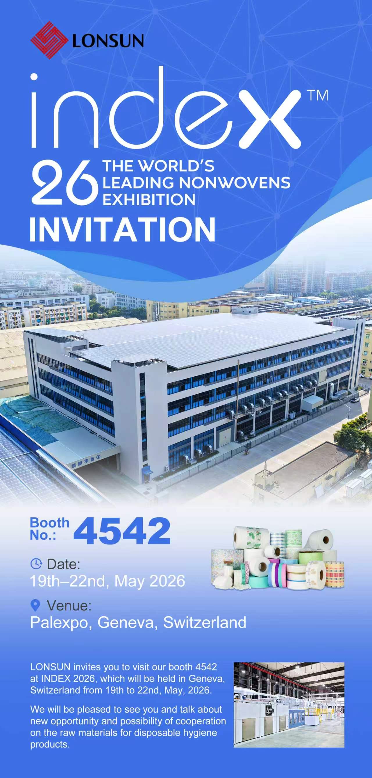 Lonsun INDEX 2026 Invitation
